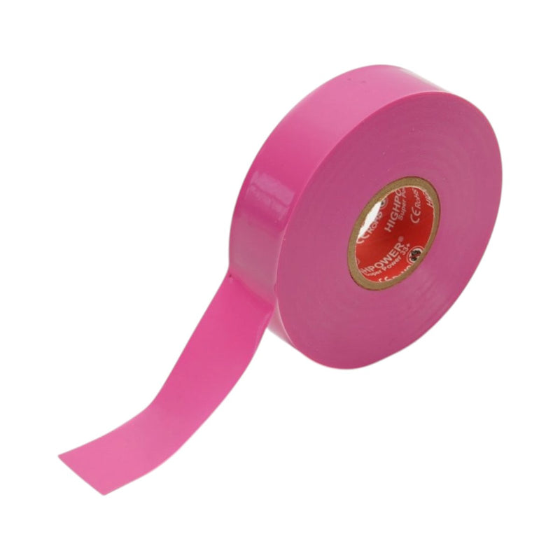 Nastro isolante in vinile rosa 19 mm x 20 m Premium Super Power 33+ HighPower