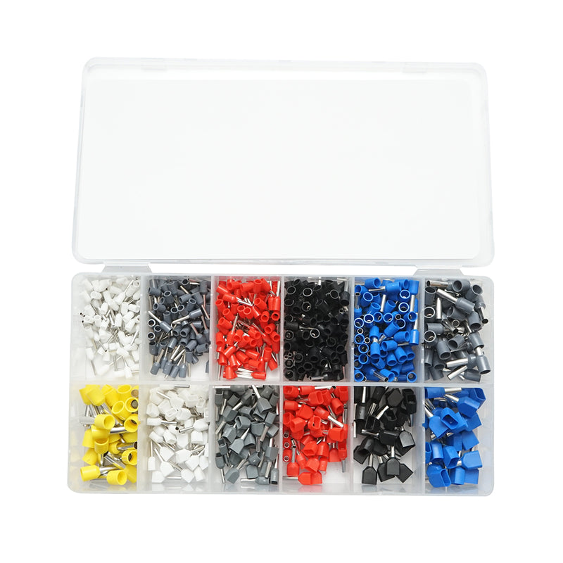 Kit di puntalini isolati per cavi elettrici, 0,5–6 mm², 775 pezzi