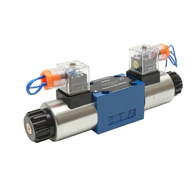 Elettrovalvola direzionale 24 VDC, 25 W, a 6 vie, per il controllo del flusso negli impianti idraulici, HDQX126J 4WE6J61B CG12N9Z4.