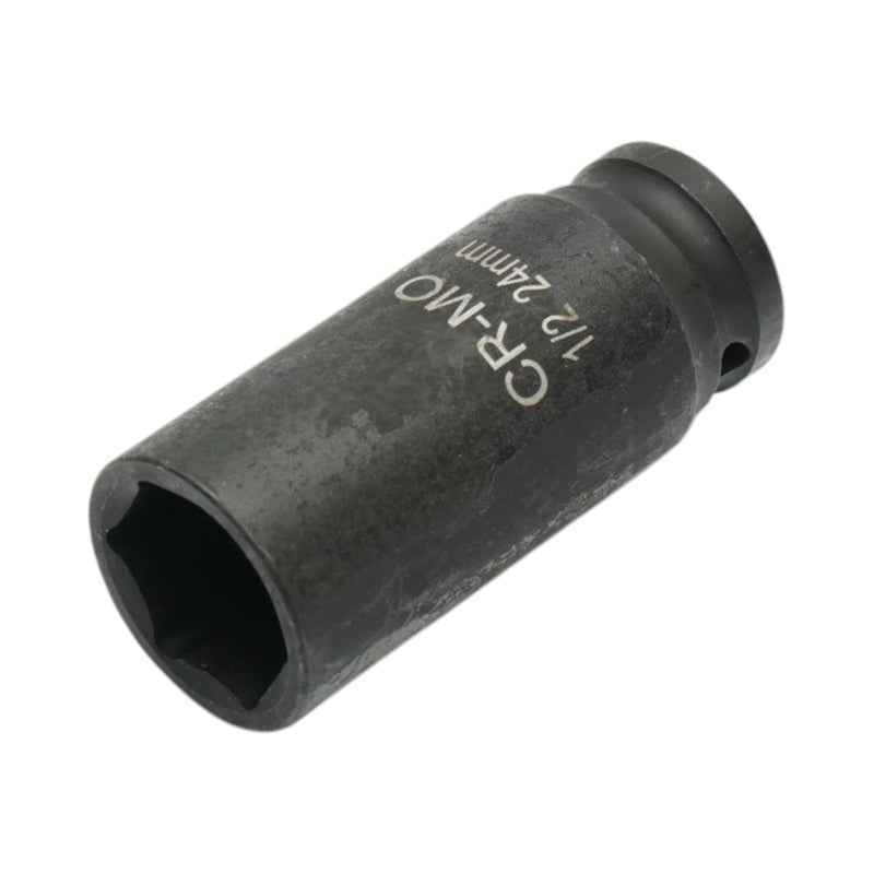 Bussola a impatto lunga 24 mm, lunghezza 78 mm, attacco quadro da 1/2", Cr-Mo Breckner Germany