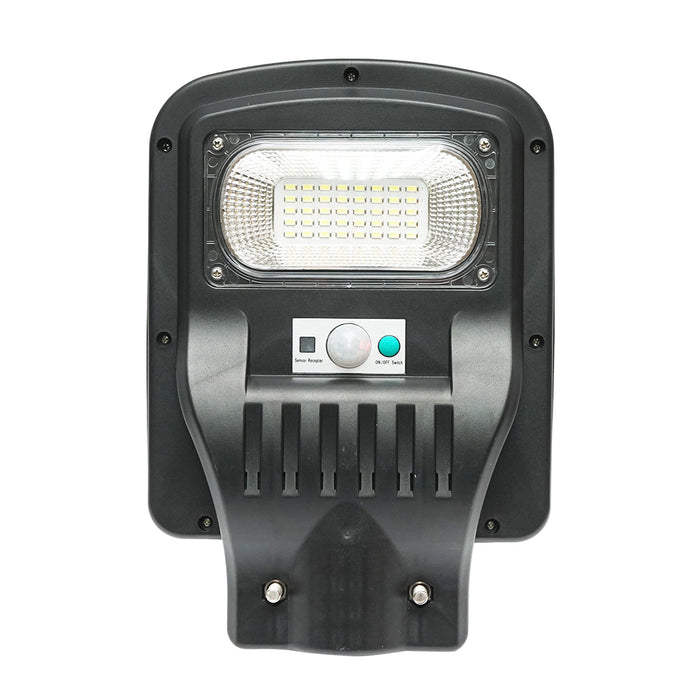 Lampada solare illuminazione stradale a LED 50W, 6500K, IP65 con pannello solare, sensore di movimento e telecomando