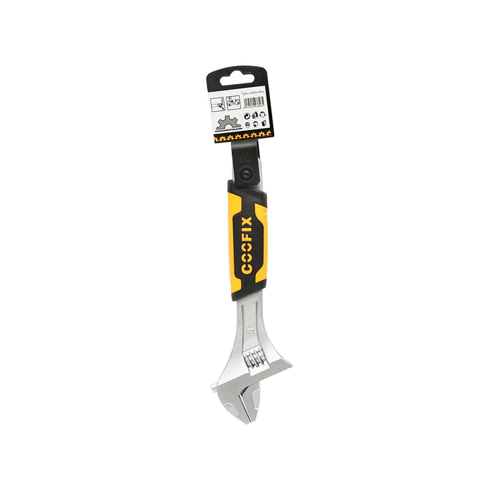 Chiave francese regolabile 200 mm con manico in gomma antiscivolo professionale 8 pollici GripPlus