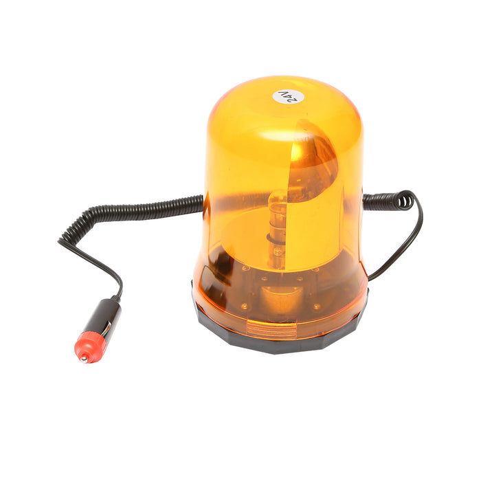 Lampeggiante giallo 24V con base magnetica