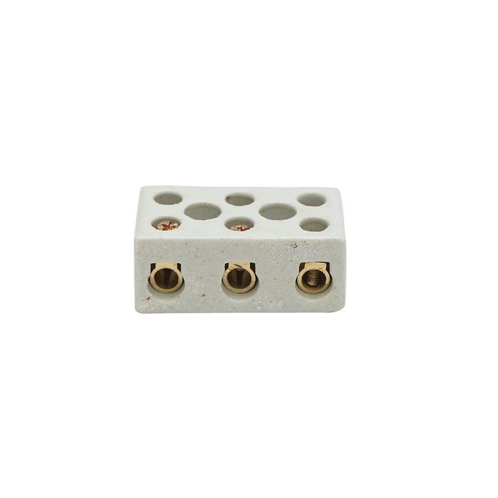Morsettiera in ceramica 30A, 3 poli 0,5-6mm Leader