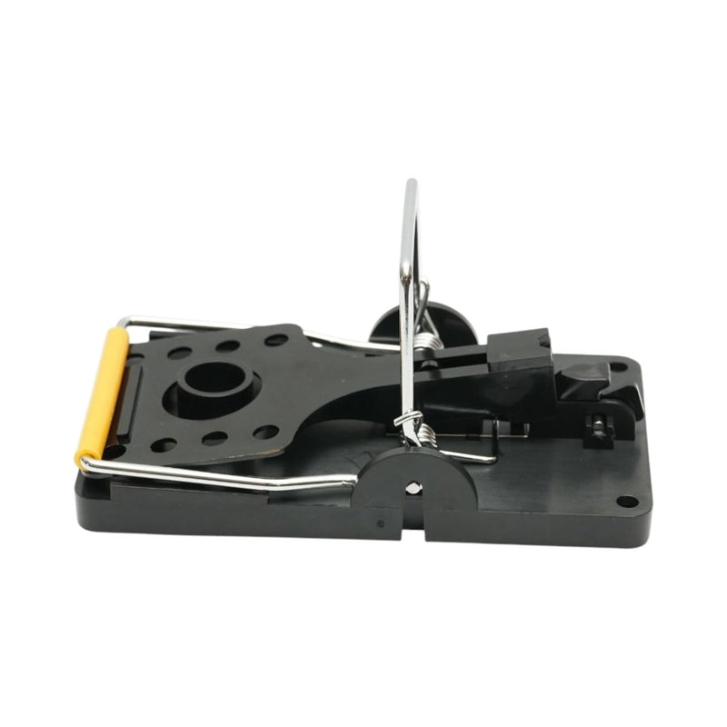 Trappola per topi in ABS con doppia molla e vano esca (140x75 mm)