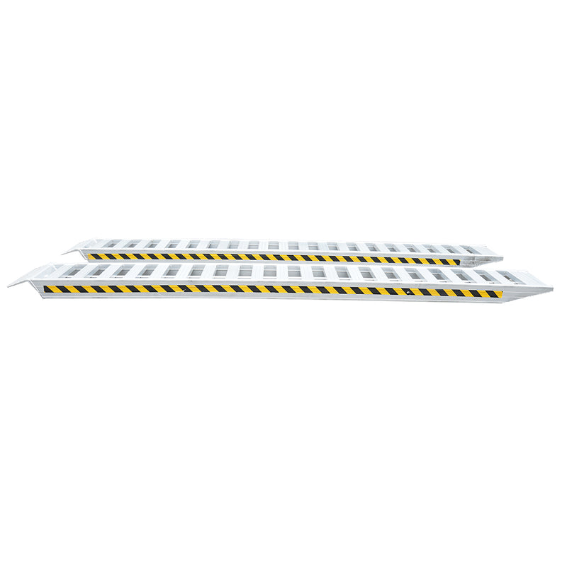 Set di rampe di carico/scarico in alluminio da 8 t, 450x50x15 cm