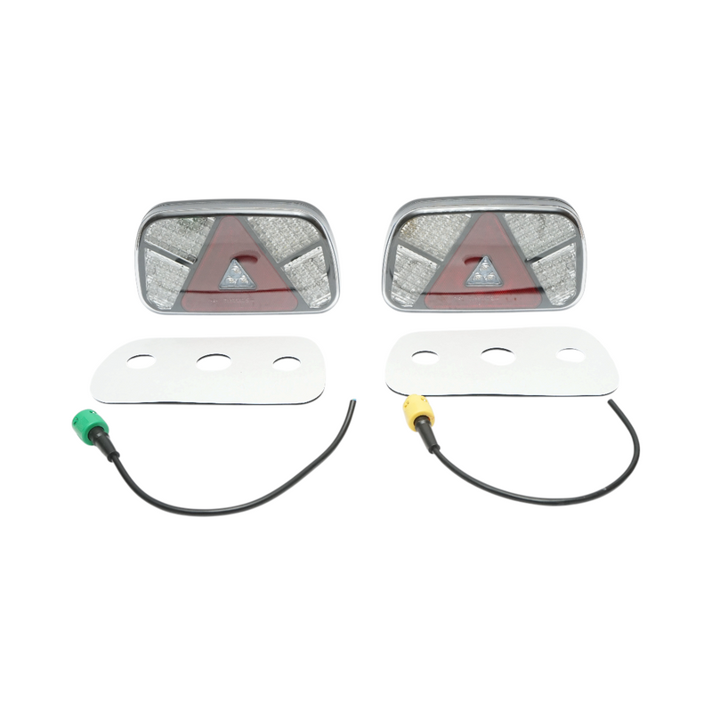 Set di fanali posteriori a LED universali 12V/24V a 7 funzioni, 237x138x30 mm Breckner Germany