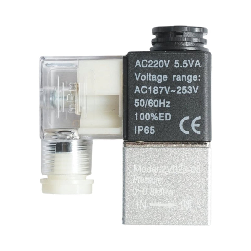 Elettrovalvola pneumatica a 1 via, attacco 1/4", 220 V CA, IP65