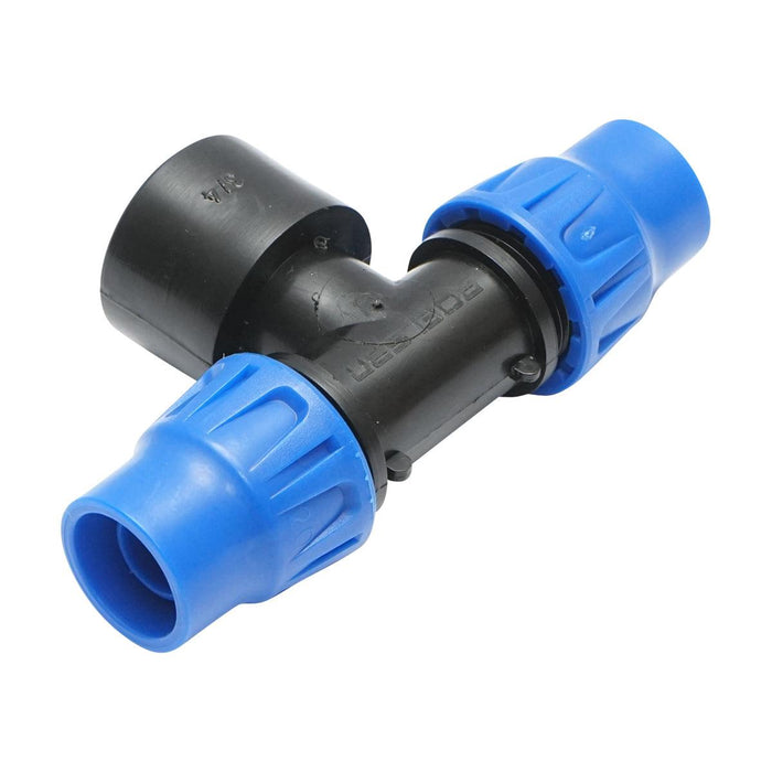 Giunto a ''T'' per Sistema di irrigazione a Goccia PN10-20mm X 3/4" X 20mm Giunto a Compressione per nastro irrigazione a Goccia