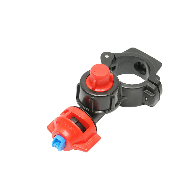 Gruppo spruzzatore completo con ugello e valvola antigoccia per tubo da Ø32 mm (irroratrice per diserbo)