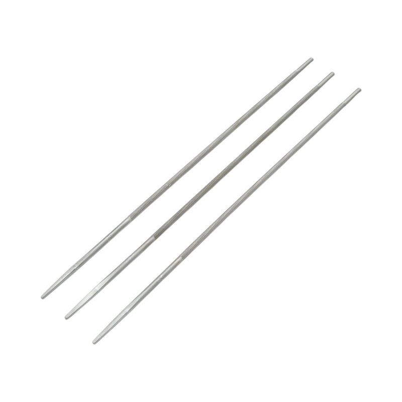 Set di 3 lime tonde per affilatura motoseghe, 4x200 mm (5/32 di pollice)