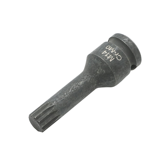 Chiave a bussola a percussione scanalata M14, 78 mm, 1/2 quadrato Cr-Mo