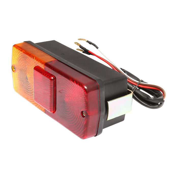 Luce stop posteriore con catadiottro rosso-giallo 12 V