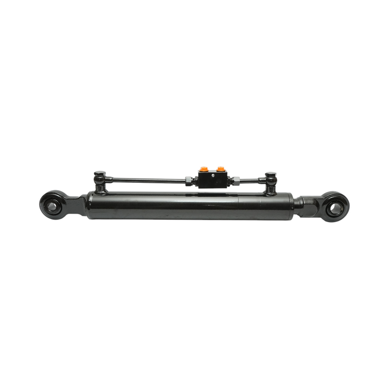 Terzo punto centrale regolabile idraulico, categoria 1–2, lunghezza chiusa 680 mm, corsa 360 mm.