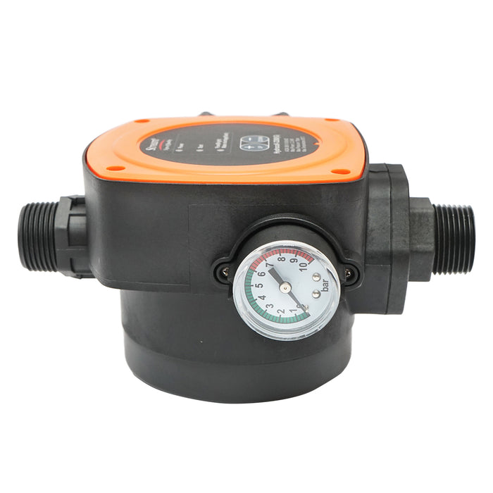 Pressostato elettronico automatico con manometro 2.2KW, 220V per pompa dell'acqua, pressione regolabile manualmente max. 15 bar HYDROCALL-2200G.