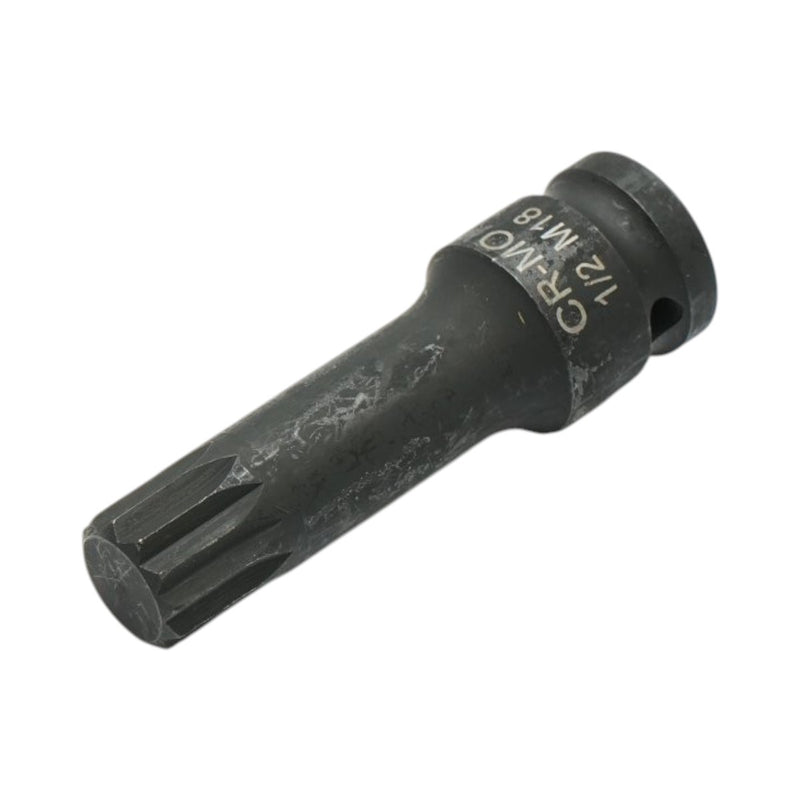 Bussola a inserto Spline per avvitatori a impulsi M18, 78 mm, attacco quadro da 1/2", Cr-Mo Breckner Germany