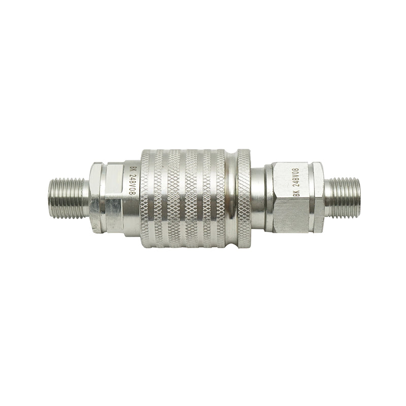 Valvola di intercettazione conica maschio-femmina M16x1,5 mm con filetto esterno Breckner Germany