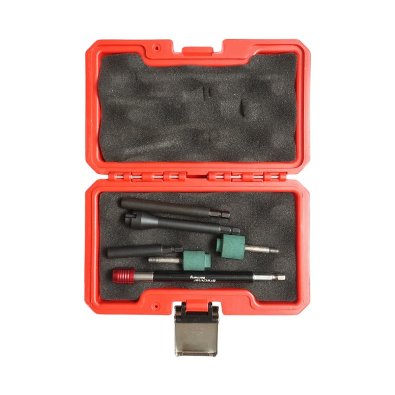 Kit frese per la pulizia della sede della valvola per cerchi auto tubeless da 6 pezzi Breckner Germany