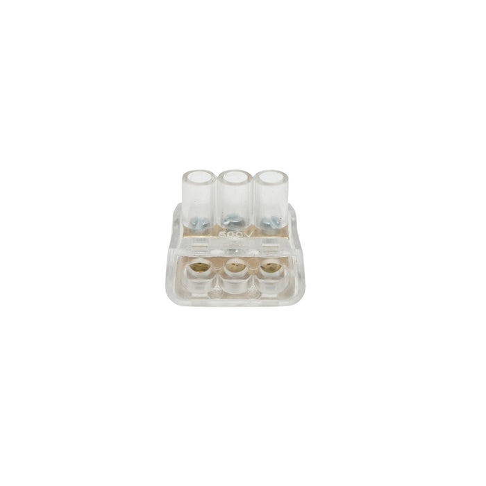 Morsettiera di fine stringa 10A 500V, 3 poli 1,5mm Leader