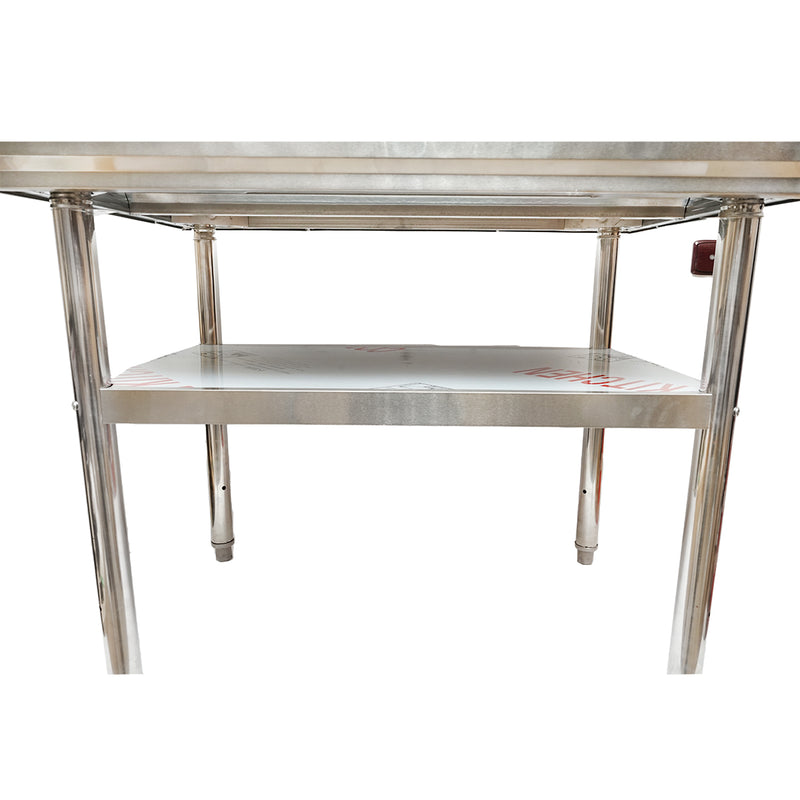Tavolo da lavoro per apicoltura in acciaio inox (1000x700x800 mm) con ripiano