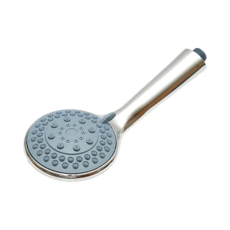 Doccetta rotonda per bagno, 5 funzioni, cromo lucido, plastica, 105x240 mm