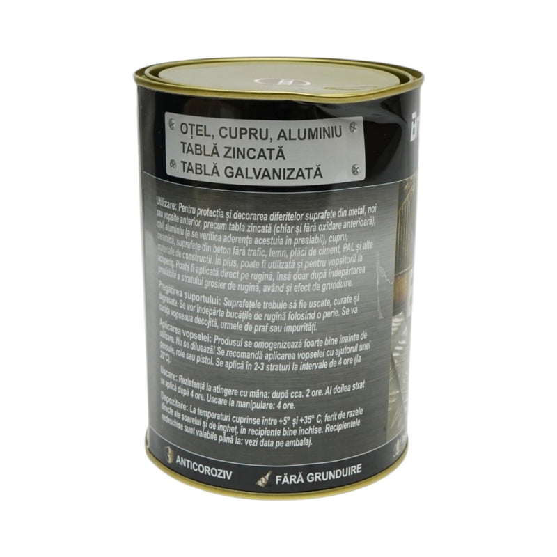 Smalto anticorrosivo 3 in 1 per metalli "Imperial Red", 2 kg, a base acqua, applicabile direttamente sulla ruggine. Breckner Germany