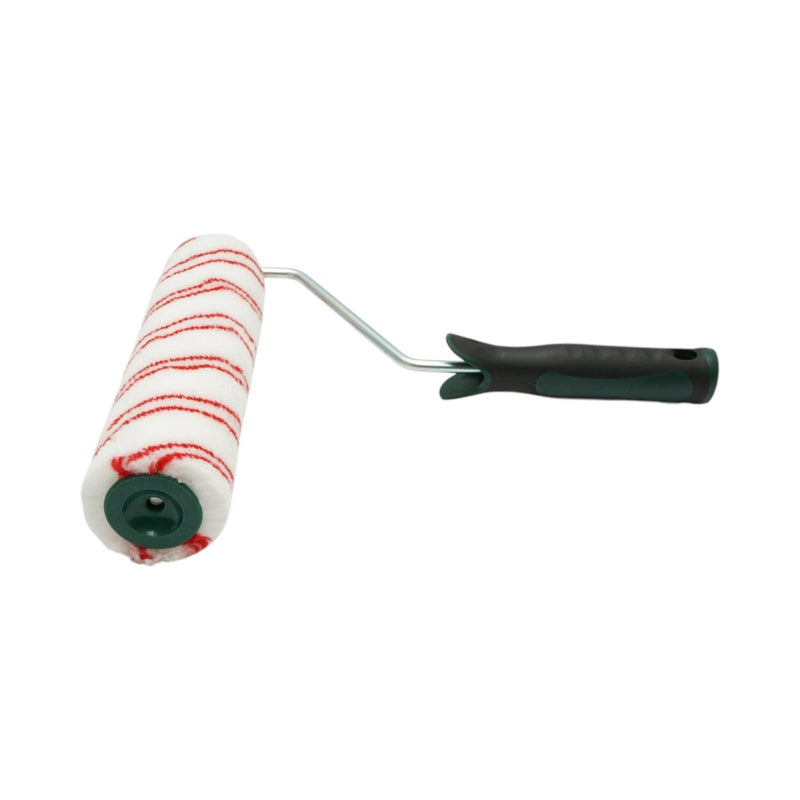 Rullo in poliestere da 25 cm, diametro del rullo 70 mm, pelo da 18 mm, manico ergonomico Soft-Grip 2K. Breckner Germany