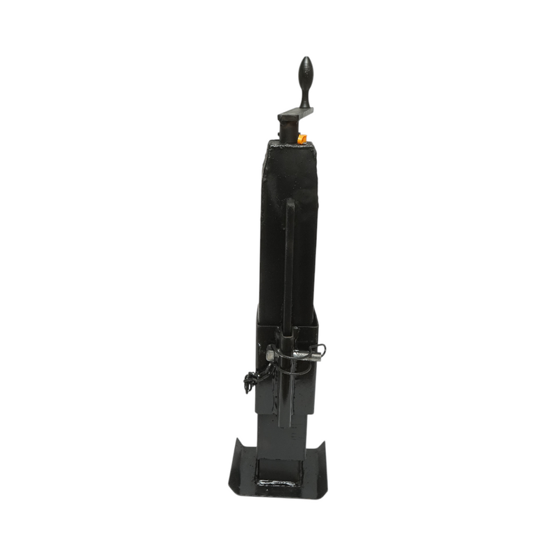 Piede di supporto regolabile per rimorchio con manovella (50 cm), montaggio laterale, cilindro da 80 mm, carico massimo 6.000 kg.