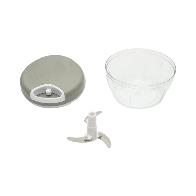 Tritaverdure manuale a corda, 3 lame in acciaio inox, capacità 500 ml