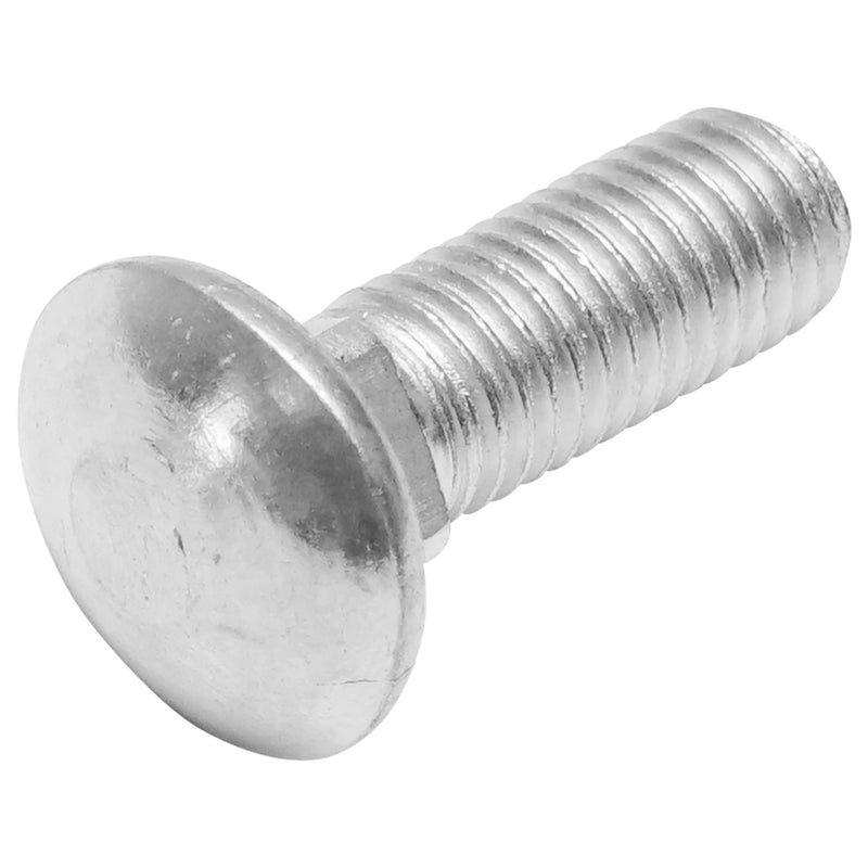 Set di 50 bulloni a testa tonda con quadro sottotesta (tipo aratro) zincati DIN 603 M12x35 mm