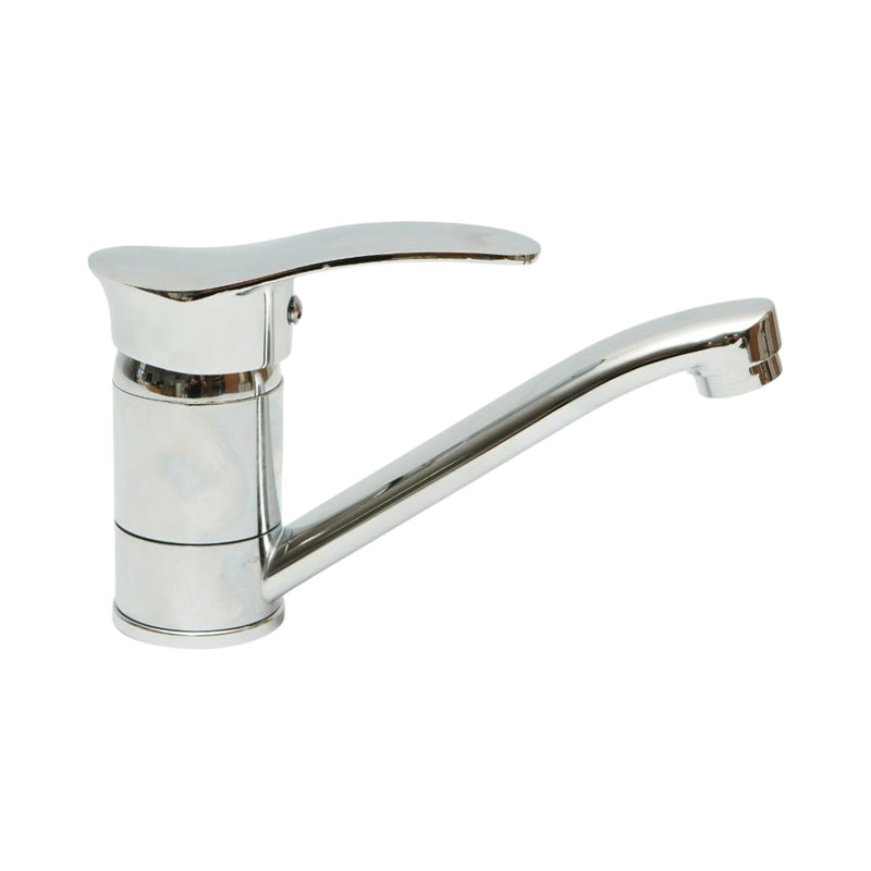 Miscelatore per lavello cucina con canna girevole, monocomando, finitura cromo lucido, flessibili inclusi Breckner Germany