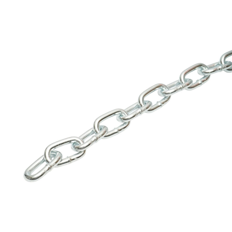 Catena in acciaio zincato a maglia media 7,9 mm x 25 m