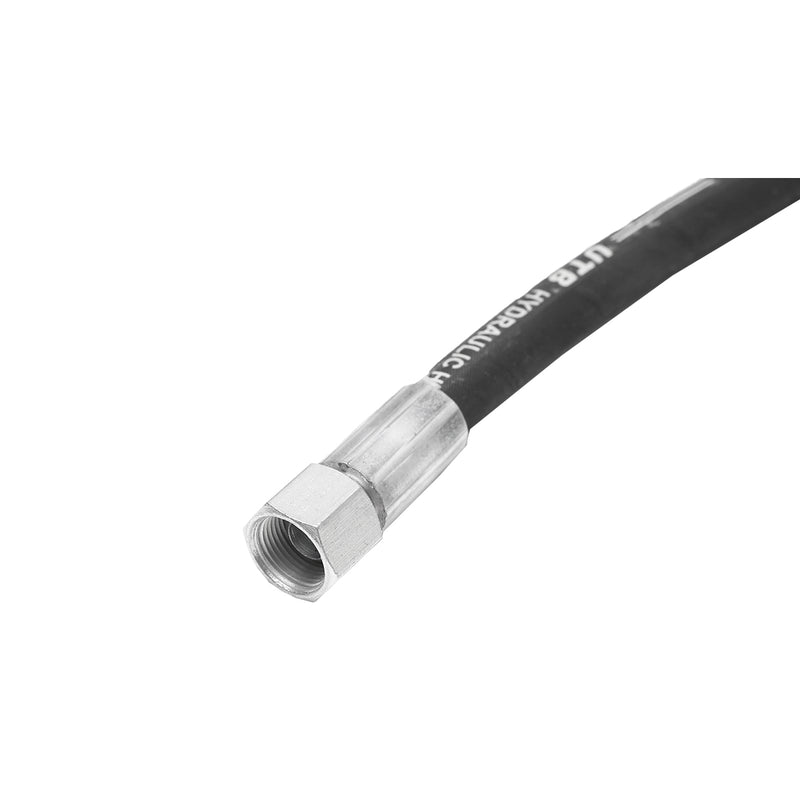 Tubo flessibile idraulico ad alta pressione 2SN DN10, pressato con raccordi fissi, lunghezza 1500 mm, attacchi M20.