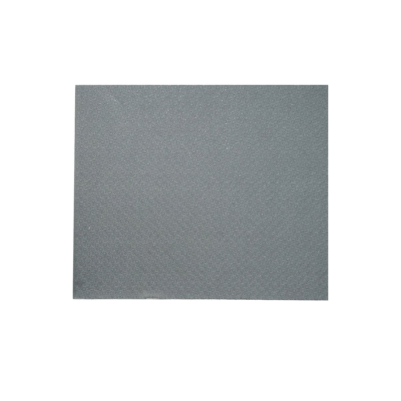 Lastra in fibra compressa con inserto metallico, larghezza 0,5 m, lunghezza 1 m, spessore 1,0 mm (grigia)