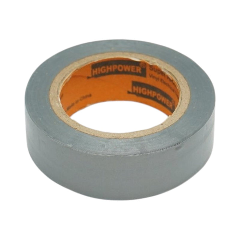 Nastro isolante in vinile grigio 19 mm x 9 m – Ignifugo, alta resistenza (qualità superiore AAA+)
