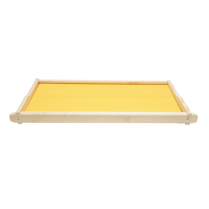 Telaio per arnia in legno con favo in plastica tipo Dadant, dimensioni 483x448x232 mm