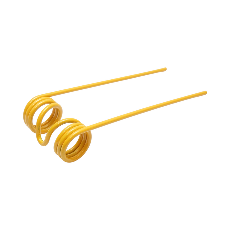 Dente elastico pick-up 75 × 205 × 10 mm, filo Ø 5 mm.