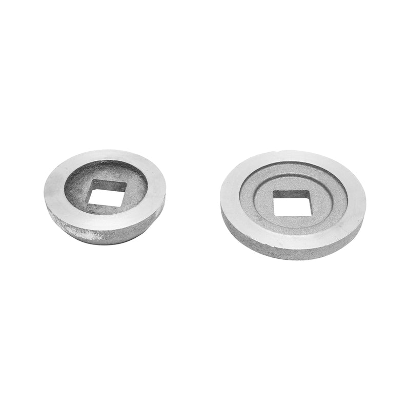 Set semiboccole piccola e grande per gruppo cuscinetto disco assemblato con cuscinetti 32015 e semiboccole – foro quadro da 40 mm.