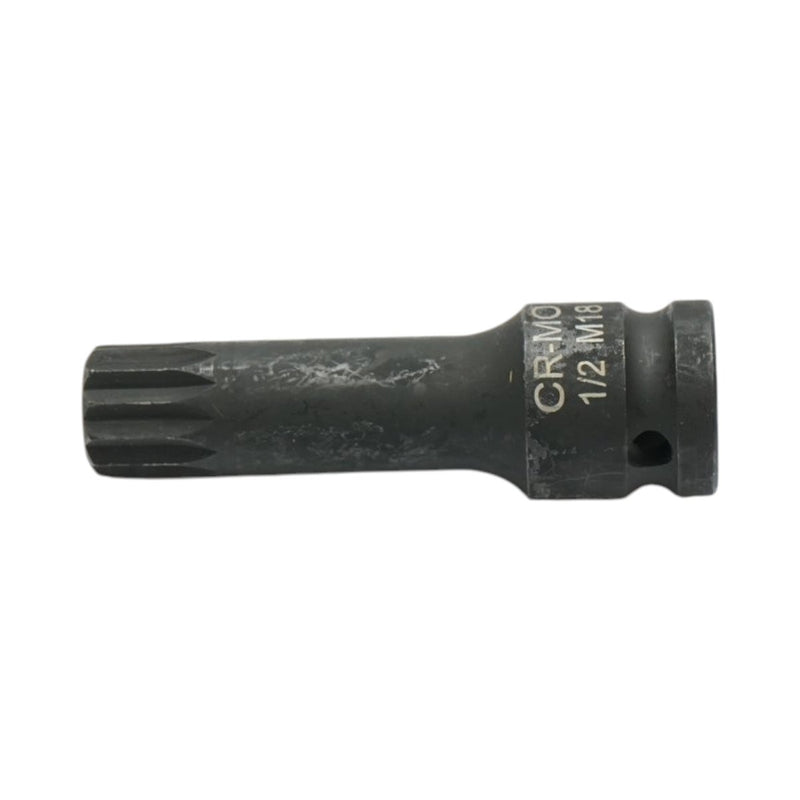 Bussola a inserto Spline per avvitatori a impulsi M18, 78 mm, attacco quadro da 1/2", Cr-Mo Breckner Germany