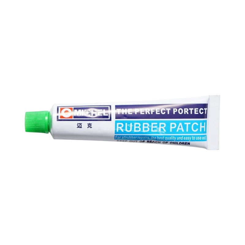Set di 20 toppe rotonde per vulcanizzazione (25 mm, 32 mm, 42 mm, 50 mm) + 1 tubetto di adesivo da 20 ml per camere d'aria