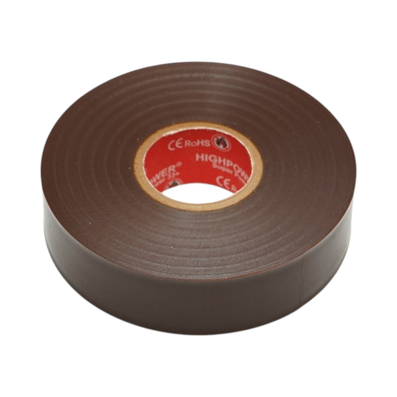 Nastro isolante in PVC marrone Premium Super Power 33+ HighPower 19 mm x 20 m