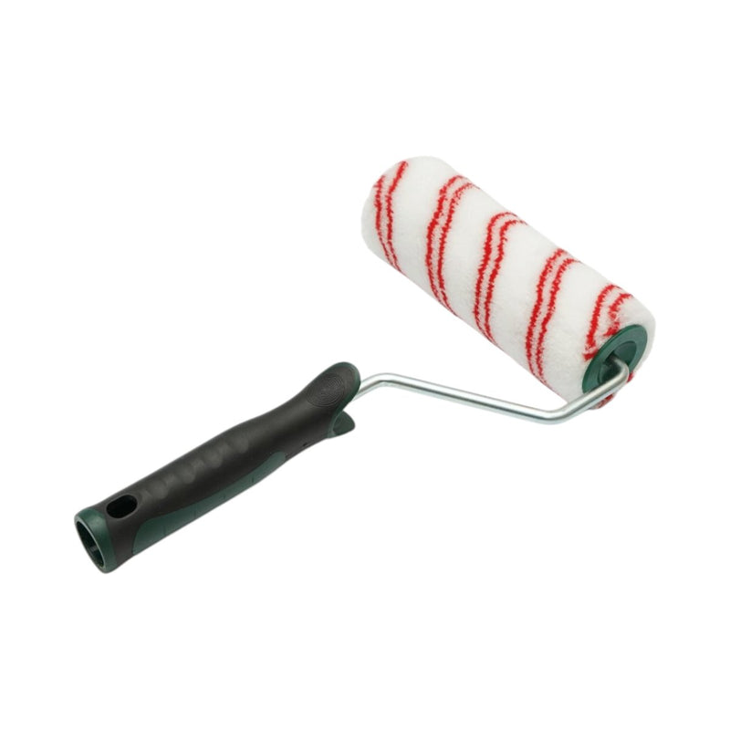 Rullo in poliestere da 18 cm, diametro 70 mm, altezza pelo 18 mm, impugnatura ergonomica bimateriale (soft-grip) Breckner Germany