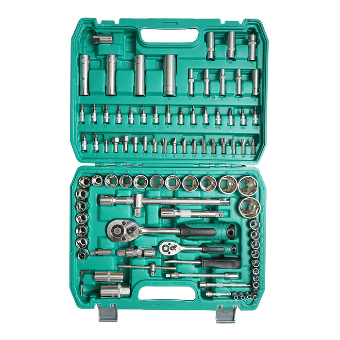 Set chiavi combinate, tubolari, fisse, Torx, cricchetto Trainer 94 pezzi Breckner Germany