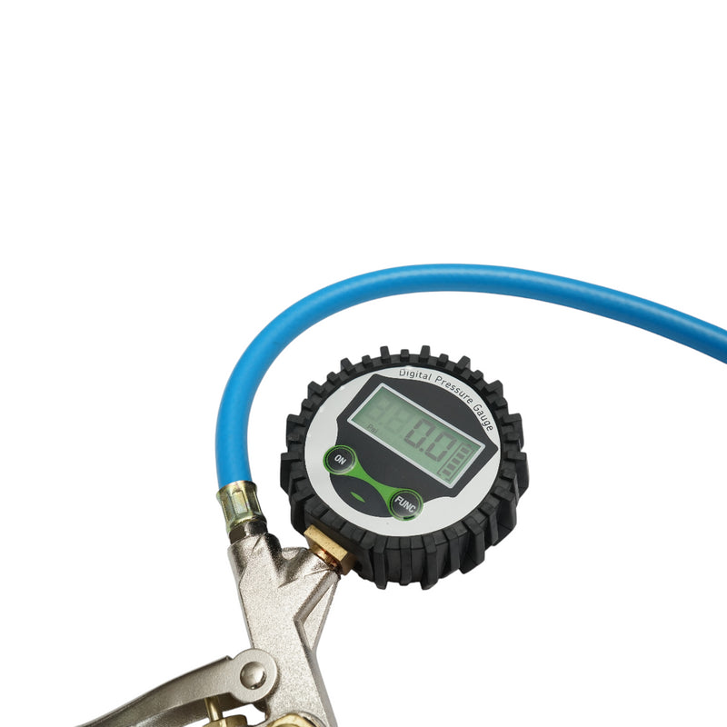 Pistola professionale per gonfiaggio pneumatici con tubo da 330 mm e manometro digitale 0-16 bar Breckner Germany