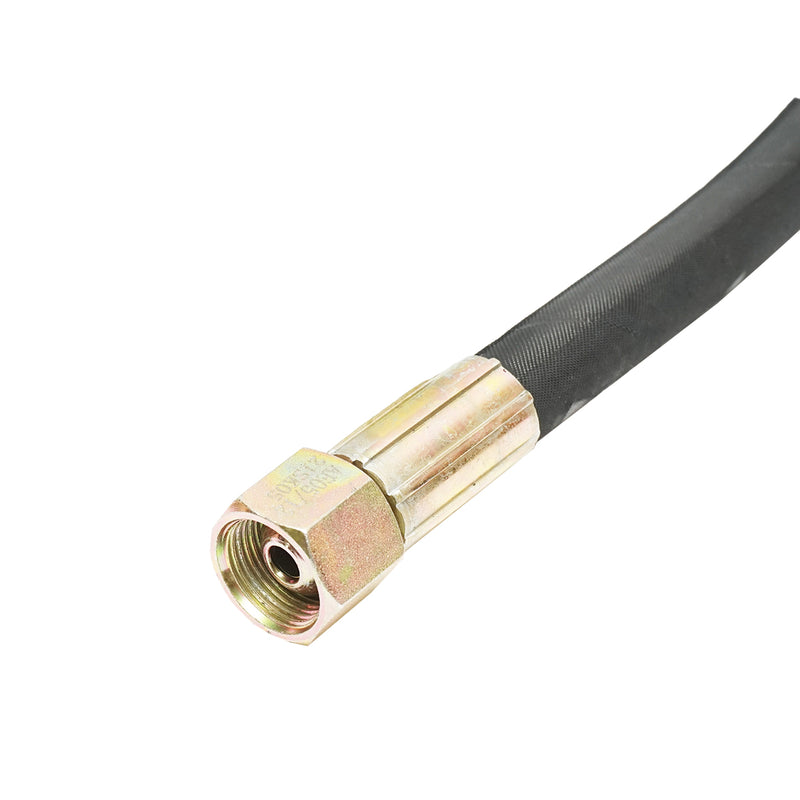 Tubo flessibile idraulico ad alta pressione 2SN DN10, pressato con raccordi fissi, lunghezza 1200 mm, attacchi M20.