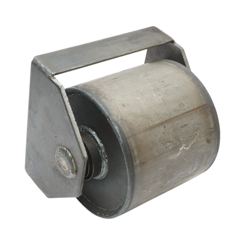 Rullo per contenitore ribaltabile, 200x178 mm, supporto da saldare, acciaio grezzo