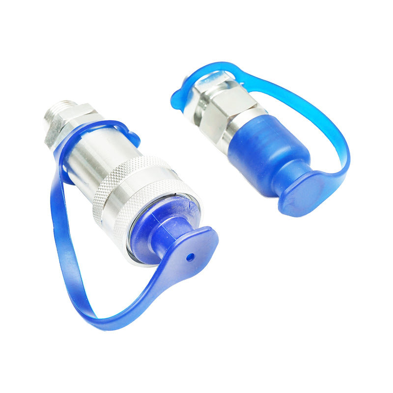 Valvola di passaggio maschio/femmina con tappi di protezione in plastica M20×20