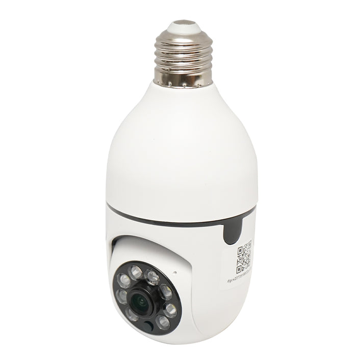 Telecamera di videosorveglianza WS-Q501 Smart-Bulb PTZ, WIFI tipo lampadina E27 con sensore di movimento e applicazione Tuya WS-W501