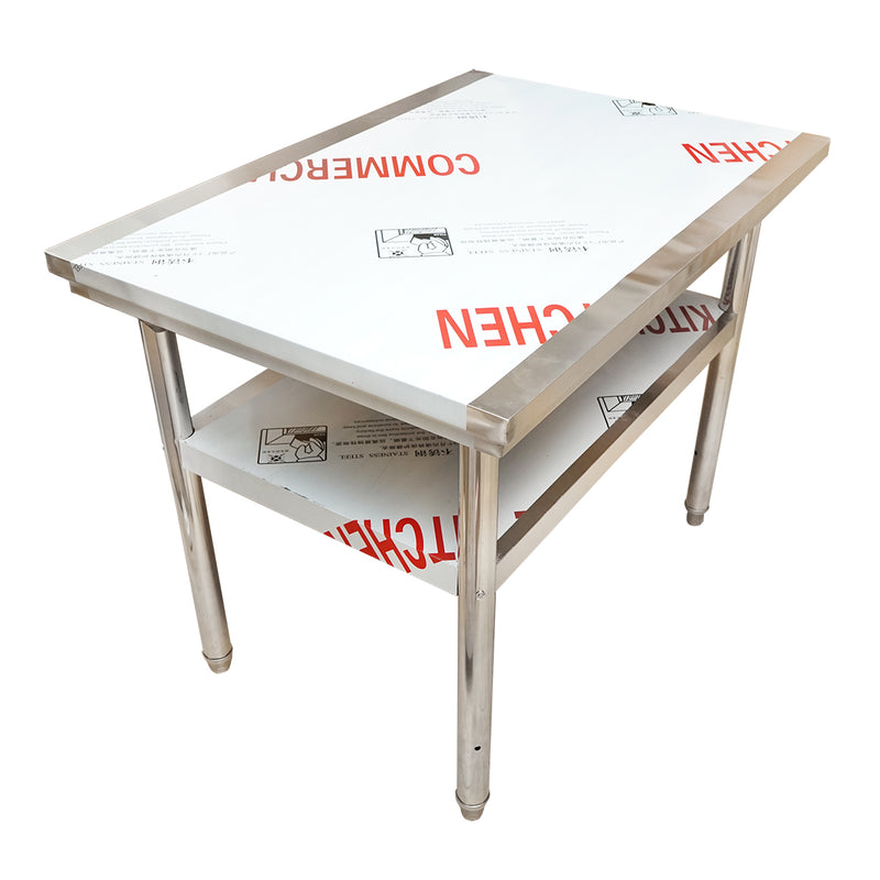 Tavolo da lavoro per apicoltura in acciaio inox (1000x700x800 mm) con ripiano