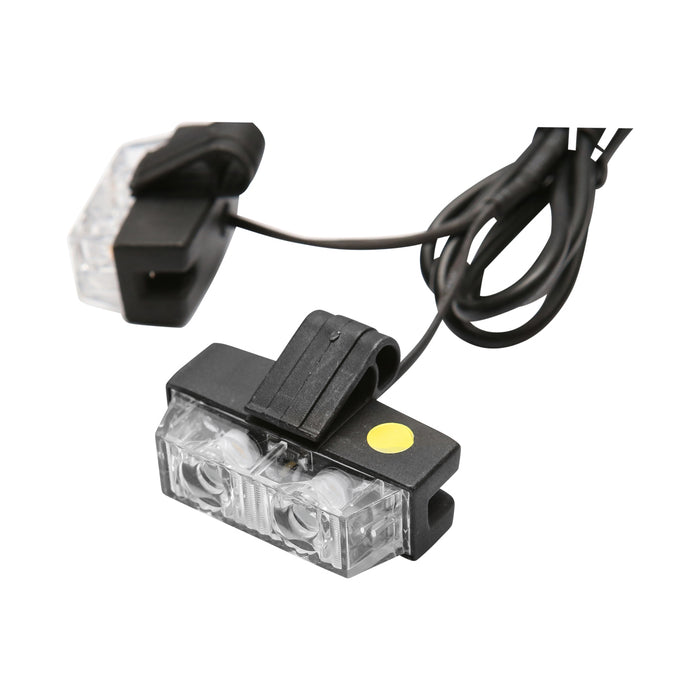 Set di 8 luci stroboscopiche con 2 LED, luce gialla 12V Breckner Germany